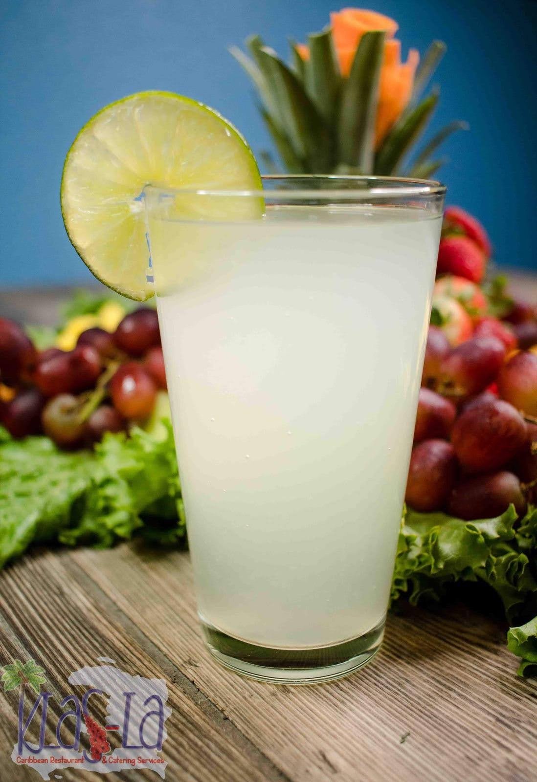 Fresh Haitian lemonade with lime at Klas La